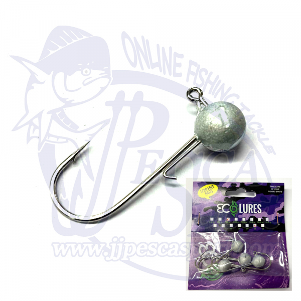ECOLURES JIG HEAD REDONDA (SIN PLOMO)