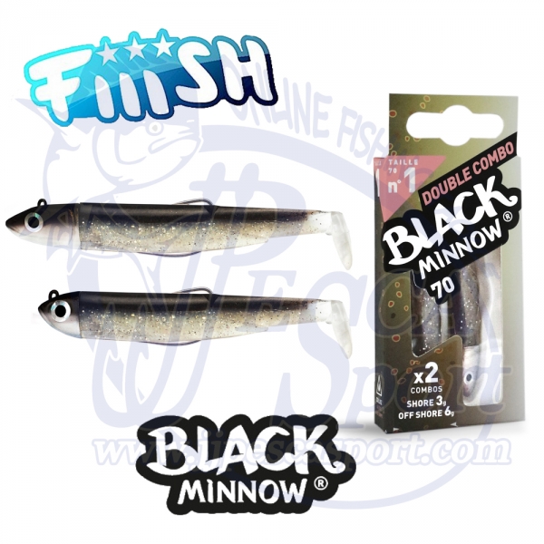 FIIISH BLACK MINNOW DOBLE COMBO