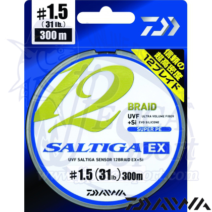 MULTIFILAMENTO DAIWA SALTIGA 12 BRAID EX JJPESCASPORT - DAIWA SALTIGA 12  BRAID EX 