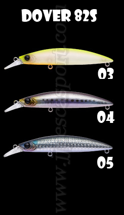 Leurre Coulant Apia Dover 82S, 82mm, 10g, Pour Bar (neuf)
