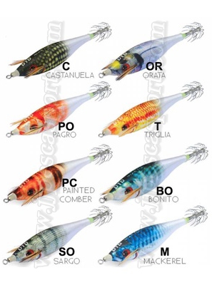 Leurre Turlutte DTD Weak Fish Bukva 8cm - N°3, Coloris Blanc - Pour Pêche Calamar, Verticale, Traîne