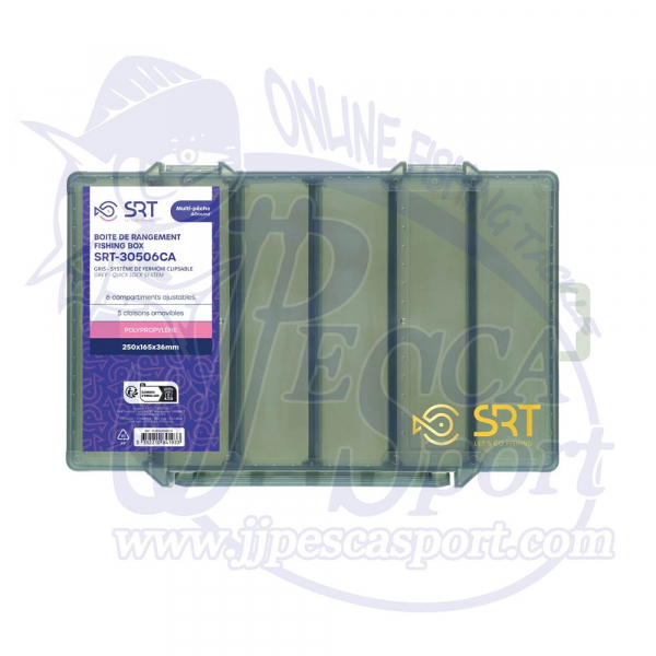 SRT CAJA 30506CA 6 COMPARTIMENTOS AJUSTABLES GRIS