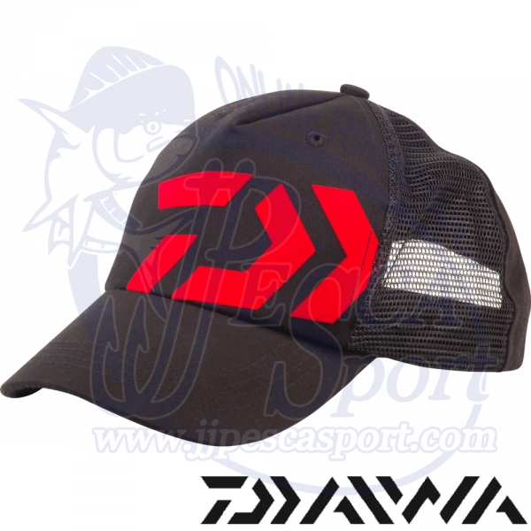 GORRA DAIWA NEGRA LOGO ROJO