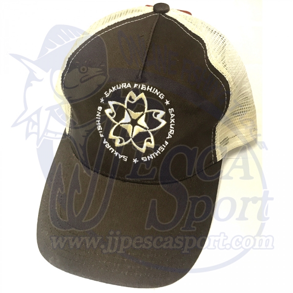 GORRA SAKURA MARRÓN