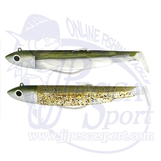 Vinilo montado fiiish double combo black minnow 90