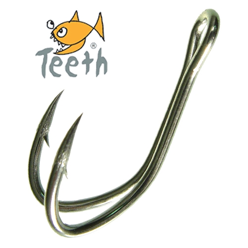 TEETH ANZUELO DOBLE STAINLESS STEEL