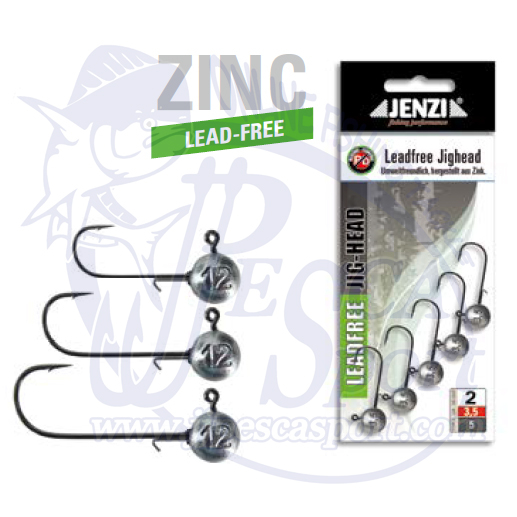 JENZI ZINC JIG-HEAD (SIN PLOMO)