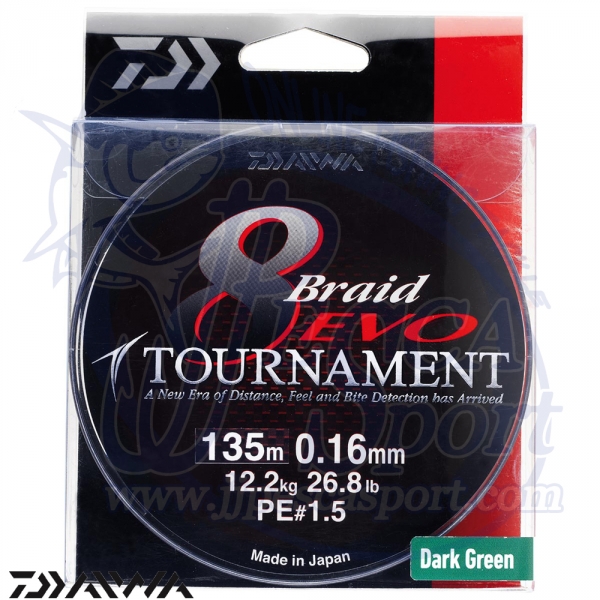 DAIWA TOURNAMENT 8 BRAID EVO (VERDE)