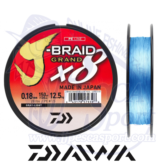 DAIWA J-BRAID GRAND X 8 (ISLAND BLUE)